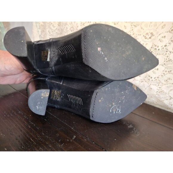 EUC Paige Camille Black Leather Pointed Toe Boot with Buckle/Sz. 7.5 - Picture 7 of 11